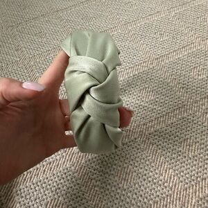 Elegant Sage Green Satin Headband